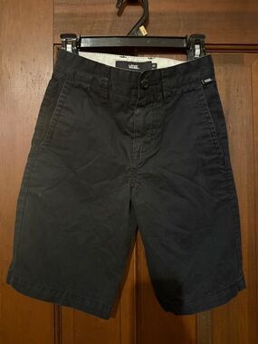 Vans Men's Black Flat Front Chino Shorts